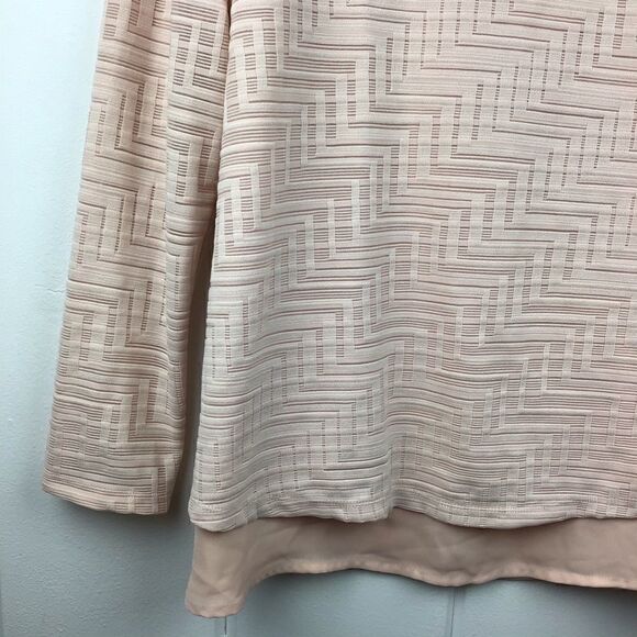The Limited Peach Top, NWT Layered Shirt, Steps Design, Size Small - Picture 2 of 7